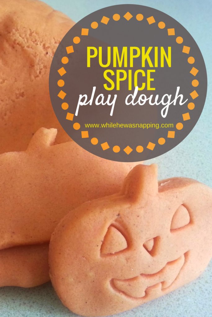 Non-candy Halloween treats: Pumpkin Spice Play Dough | While He was Napping