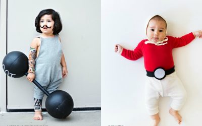 13 super easy, very fun, no-sew DIY Halloween costume ideas for babies and toddlers.