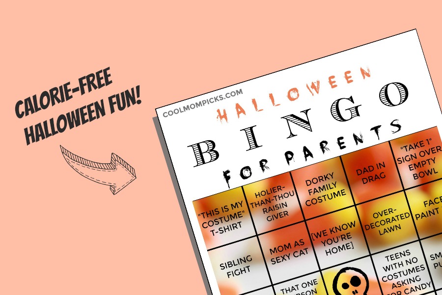 Halloween Bingo for Parents: Just print, fill the card, win fabulous prizes from your child’s treat bag!