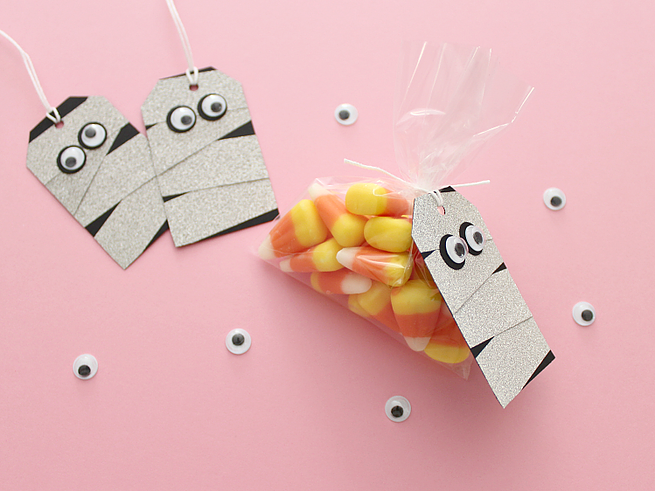 Non-candy Halloween treats: Mummy gift tags | White House Crafts