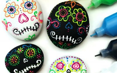 12 spectacular sugar skull craft ideas for Día de los Muertos, from painted planters to papier maché.