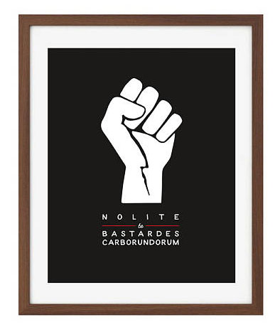 Handmaid's Tale "Nolite te bastardes carborundorum” print by The Joyful Fox: cool feminist gifts