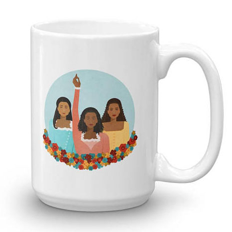 Cool feminist gifts: Schulyer Sisters illustrated mug by the Joyful Fox (with discount code!)