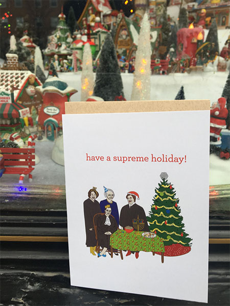 Women's SCOTUS holiday card by the Card Bureau