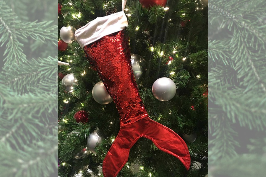 Move over, elves. Mermaid Christmas stockings are coming for our shelves and mantles!