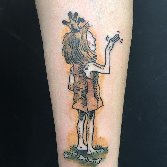 Cool feminist gifts: A meaningful tattoo, like this Paper Bag Princess tattoo from the all-female Jackalope Tattoo in Minneapolis