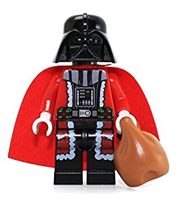 Santa Darth Vader LEGO Minifig: Cool kids' stocking stuffer ideas