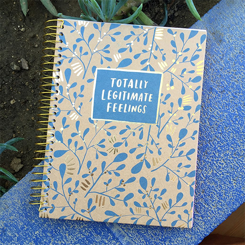 Totally legitimate feelings journal by Emily McDowell: Self-care gifts