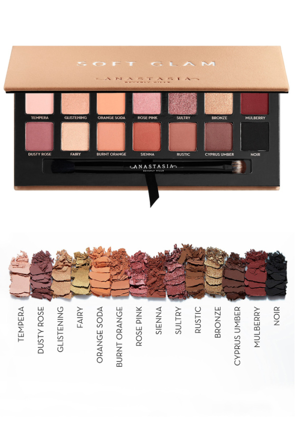 Beauty gifts for everyone on your list: Anastasia Soft Glam Shadow Palette has the best neutrals for any skin tone