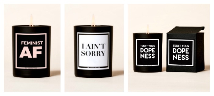 The 125 Collection candles: Awesome sayings on premium quality candles from a cool small biz