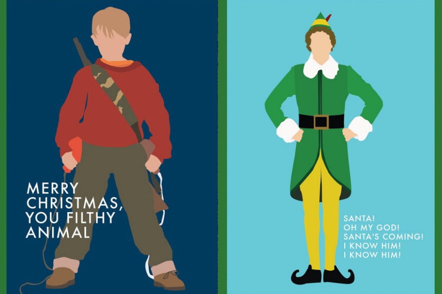 The coolest Christmas movie-inspired cards (ya filthy animal)