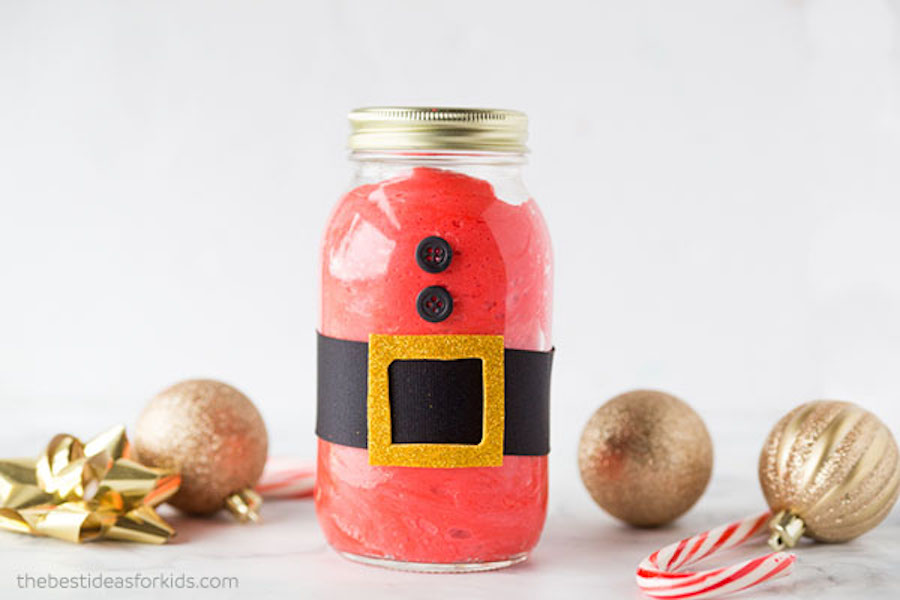 Santa Slime! The perfect Christmas craft for kids. | via The Best Ideas for Kids