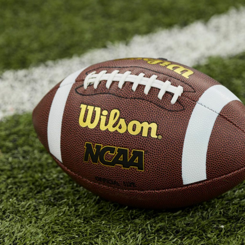 Wilson NCAA Football: One of the gifts you can buy to make the holiday of a US child in need or in foster care through Daymaker