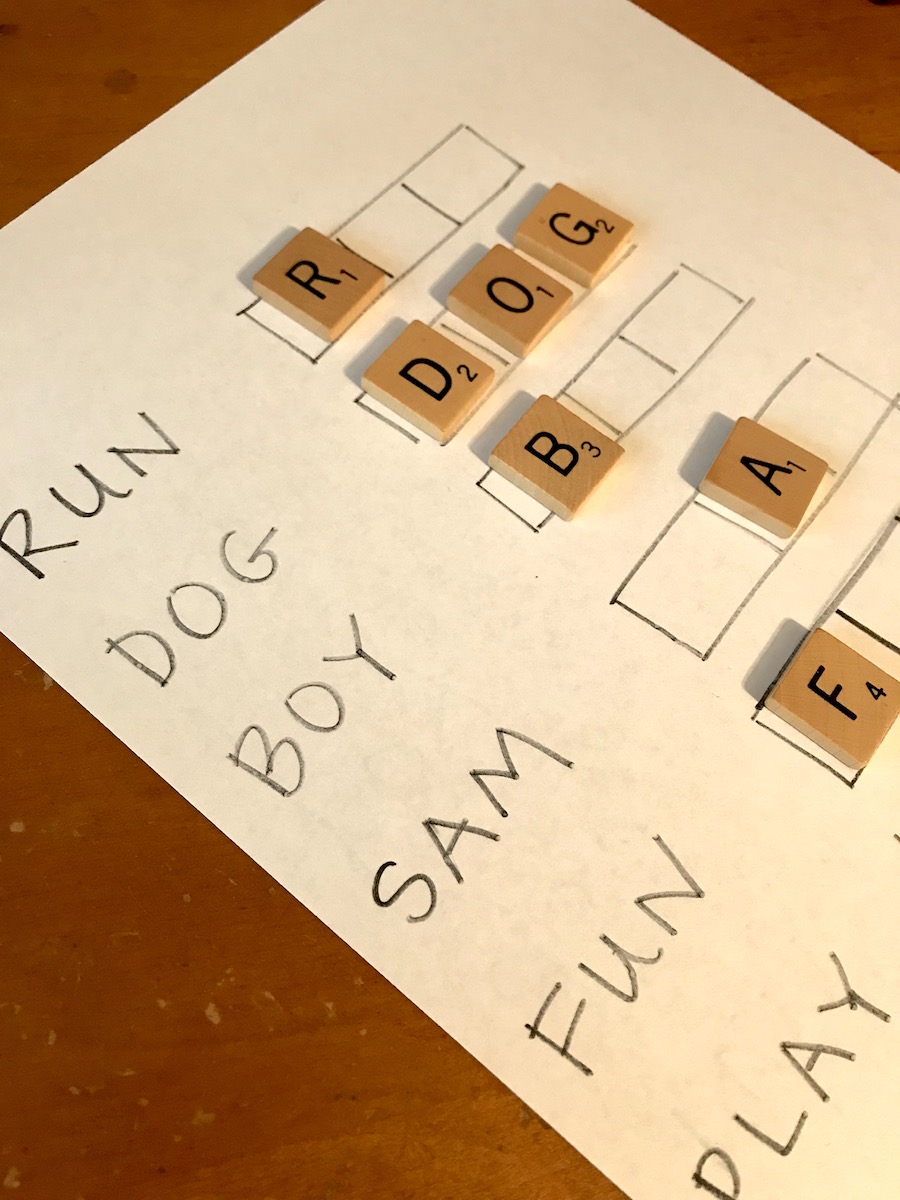Educational activities for preschoolers: Letter game | Photo (c) Kate Etue for Cool Mom Picks