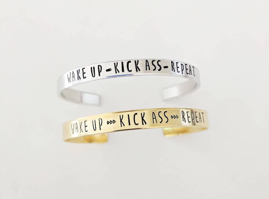 Mood-boosting jewelry: Wake Up cuffs at Nikki and Nibby