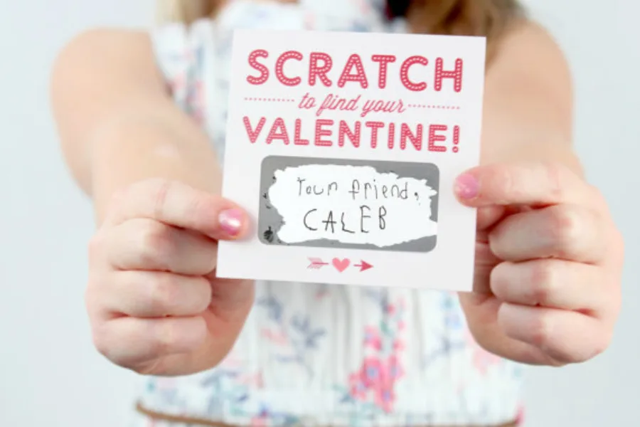 We're so charmed by these scratch-off Valentine's Day cards from Inkling Paperie!