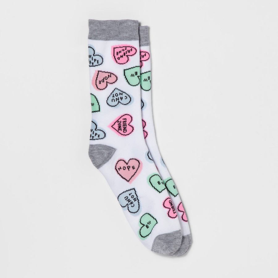 Valentine's Day gifts for kids under $15: Conversation Heart socks