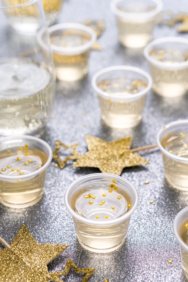 Oscar party ideas: Champagne Jello Shots by Sugar and Soul Co