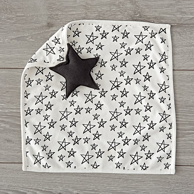 Black and white baby gifts: Black and white lovey | Land of Nod