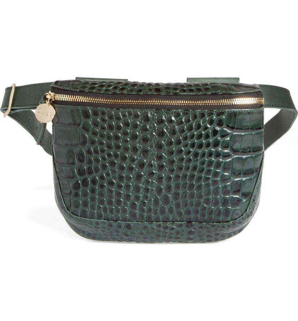Hot Belt bags for 2018: Clare V Croc Embossed Leather Fanny Pack