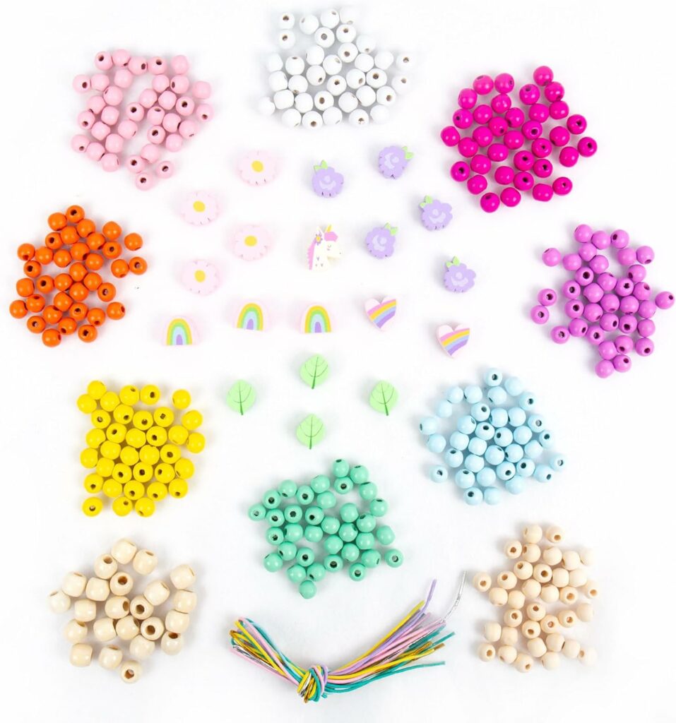 DIY Valentine's gift craft ideas for kids: Story Magic Wooden Bead Set for friendship bracelets