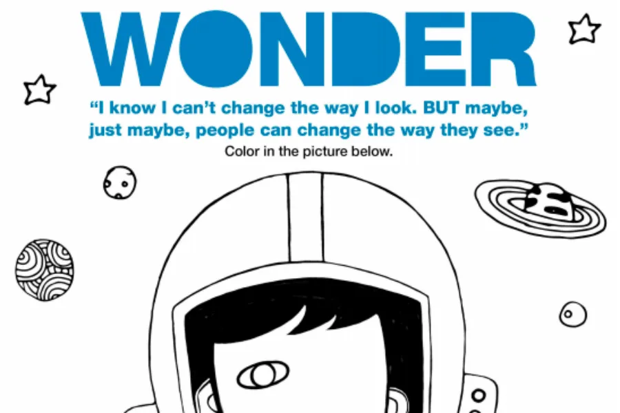 Download these free printable Wonder activity sheets!