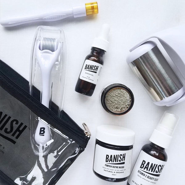 Banish all-natural skin care kit to help with fine lines, acne scars, dark circles and stretch marks