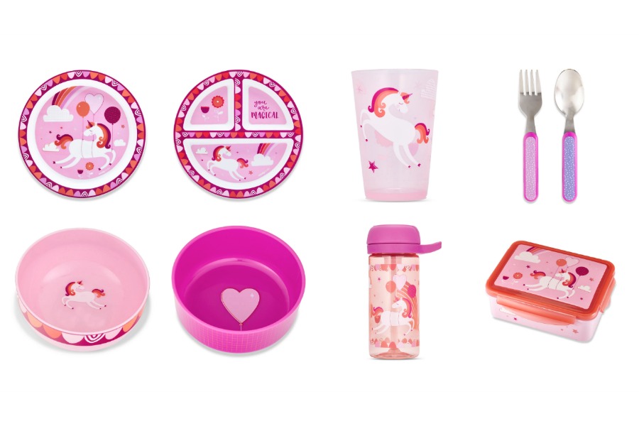 Cheeky Kids "baloonicorn" mealtime sets by Ayesha Curry: Each purchase feeds one hungry child