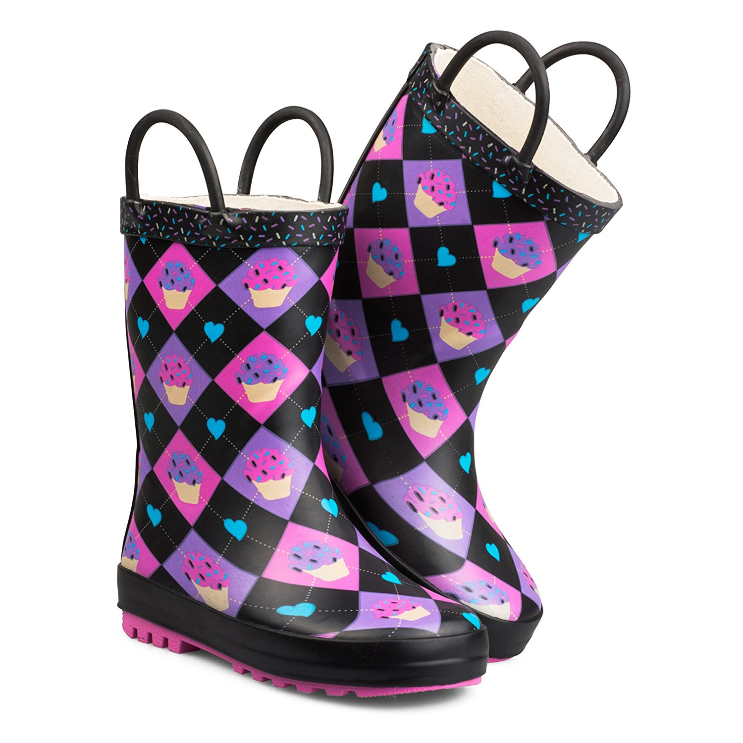 Chilipop cupcake rain boots for toddlers and kids