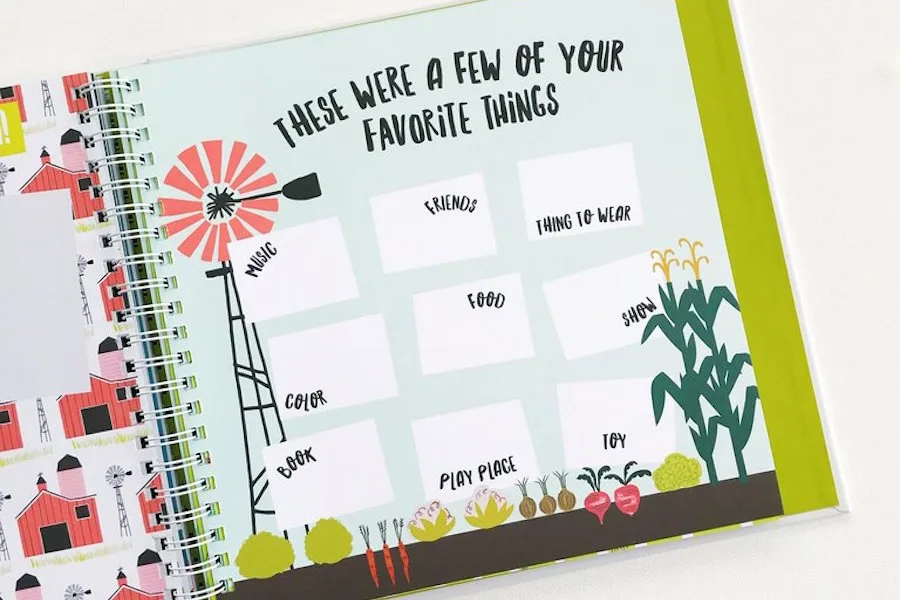 A toddler memory book: Perfect for those of us who, uh, never did our actual baby books.