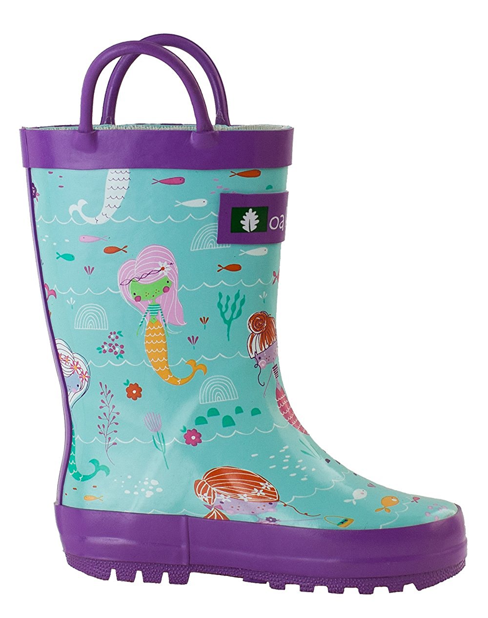 Spring rain boots for toddlers under $30: Mermaids by Oakiwear
