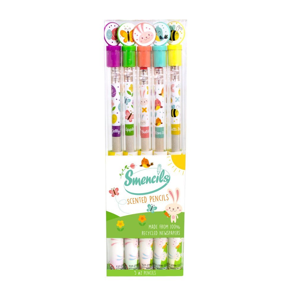 Non-candy easter Basket gift ideas: Smencils spring collection of scented pencils