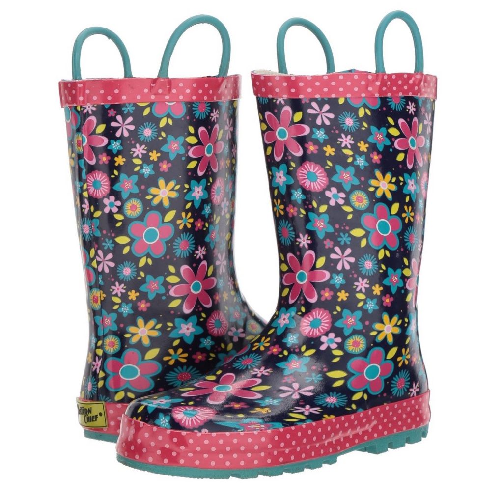 Western Chief limited edition floral rain boots for toddlers and children 