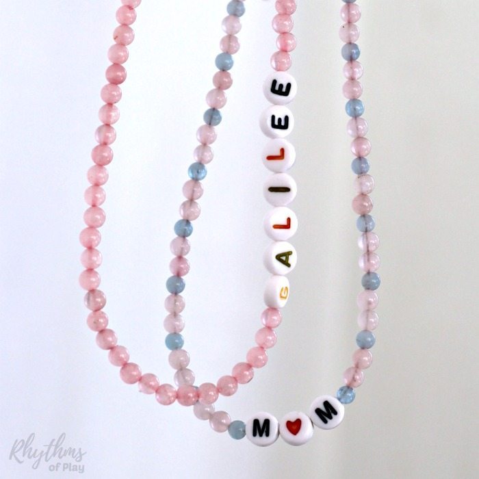 Mother-daughter necklace sets: Beaded mother-daughter necklaces | Rhythms of Play