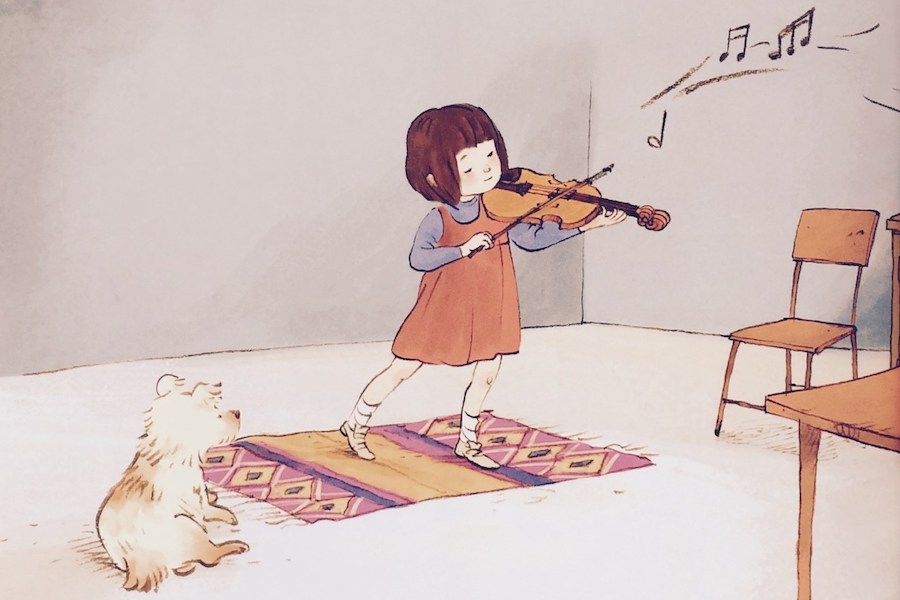 10 growth-mindset books for kids: Hana Hashimoto, Sixth Violin by Chieri Uegaki and Qin Leng
