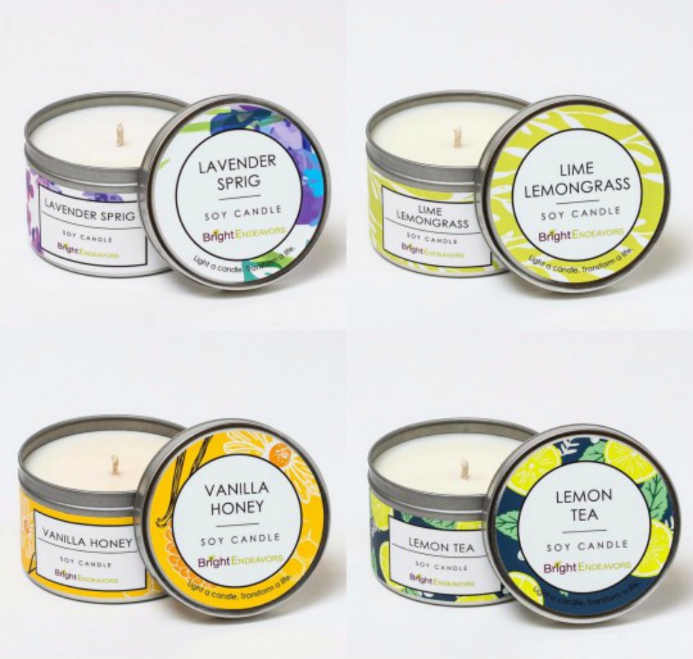Beautiful Mother's Day gifts that give back: Bright endeavors scented soy candles from To the Market | Cool Mom Picks Mother's Day Gift Guide