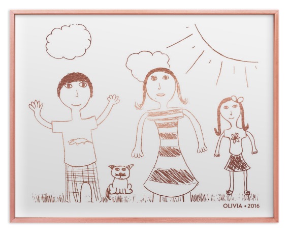 Personalized Mother's Day gifts: Personalized Children's Art Foil Print | Minted