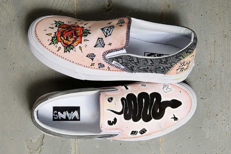 DIY Vans inspiration from Vans Custom Culture ambassadors, Andi Elloway and Kyle Hopkins