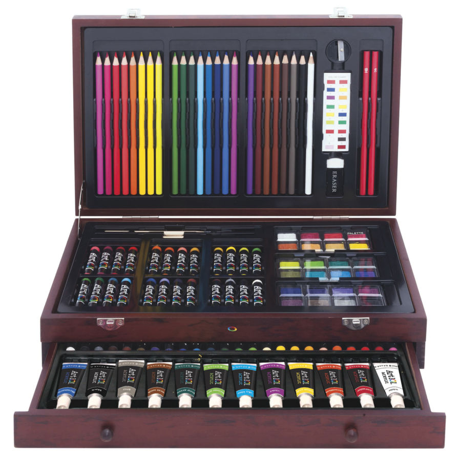 Deluxe wooden 119-piece art set | Mother's Day gifts and how to make them more special