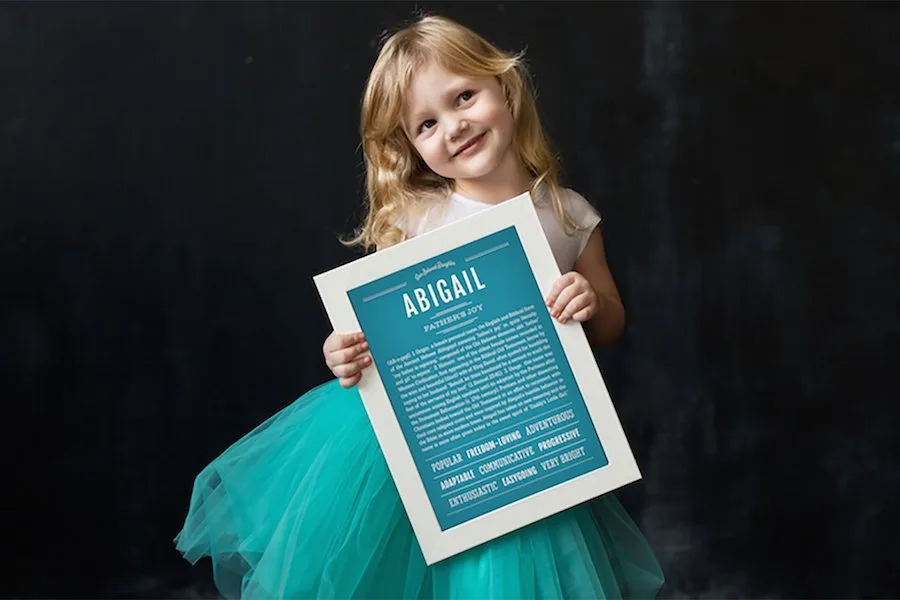 Custom name meaning posters from Name Stories