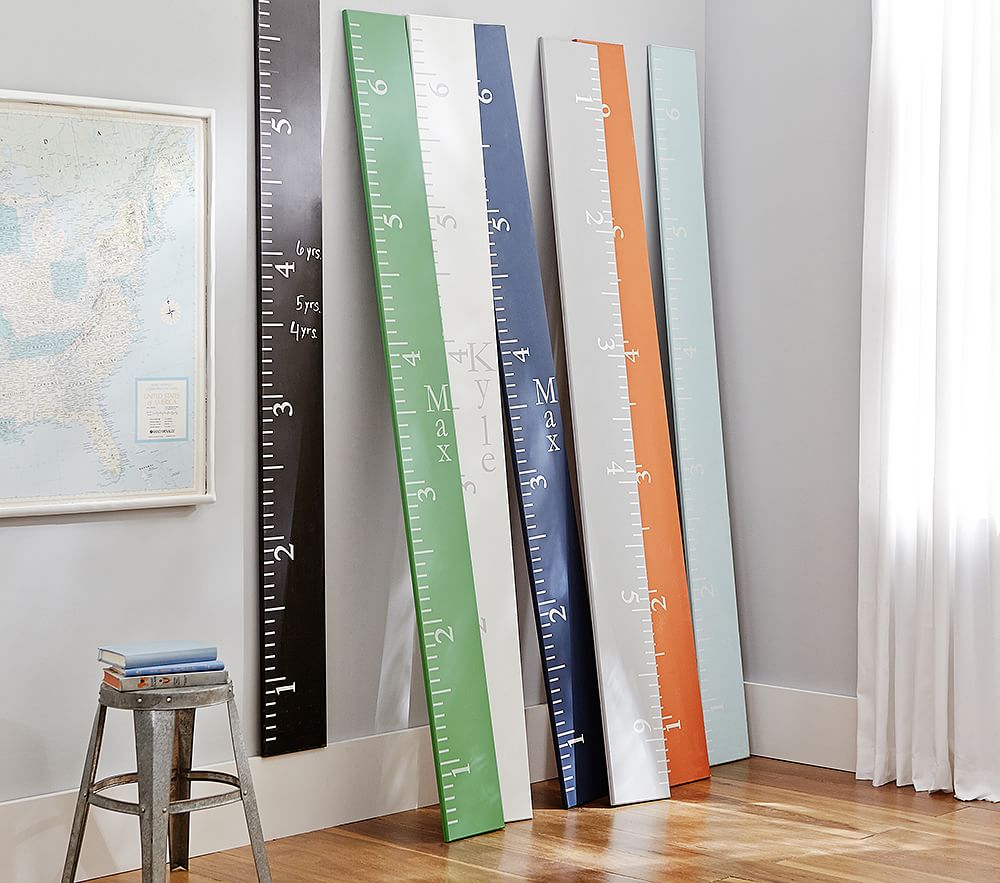 Modern growth charts: Personalized ruler growth charts | Pottery Barn
