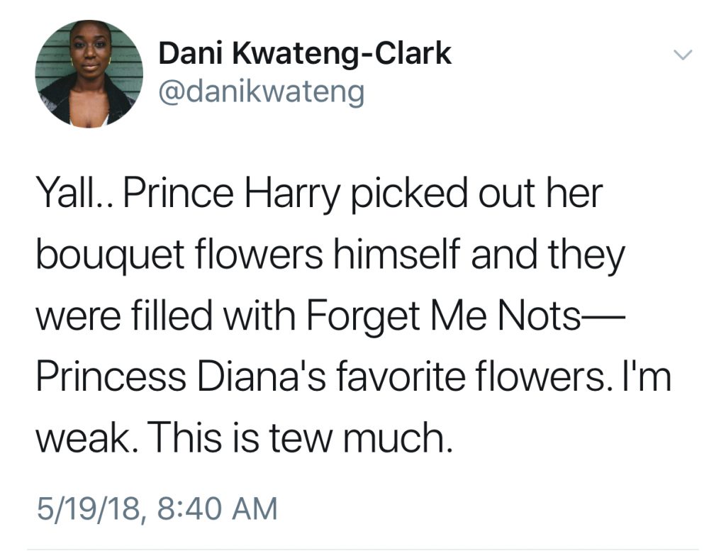 Best Royal wedding tweets: Dani Kwateng-Clark