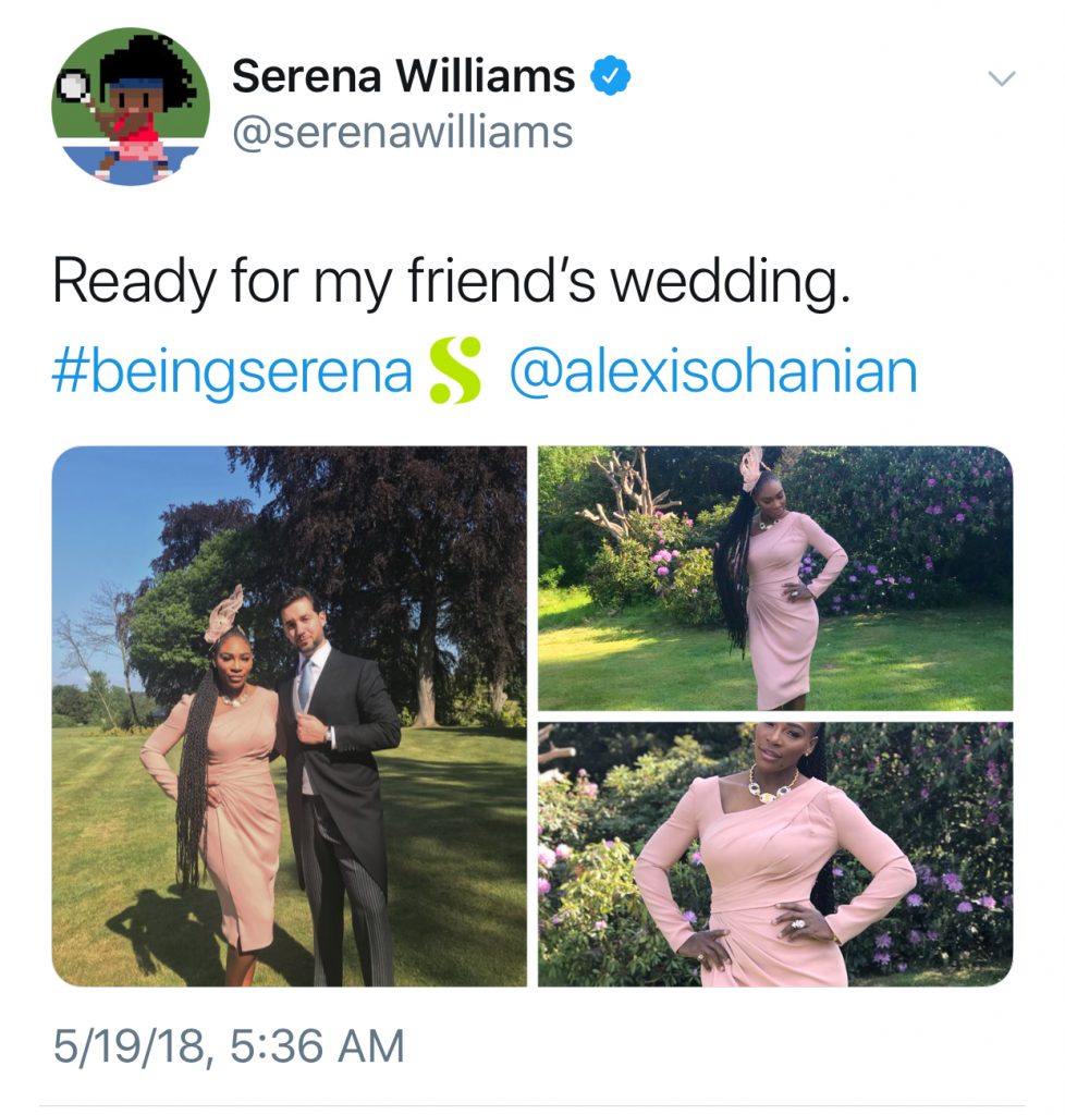 Best Royal wedding tweets: Serena Williams