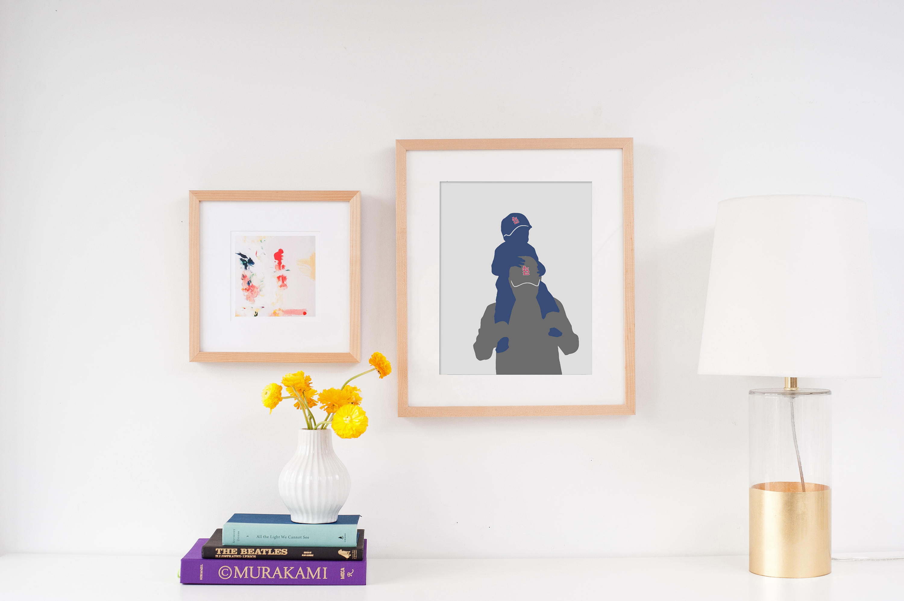 Creative photo gifts for Father's Day: Dad and Child Silhouette Print | Simply Silhouettes
