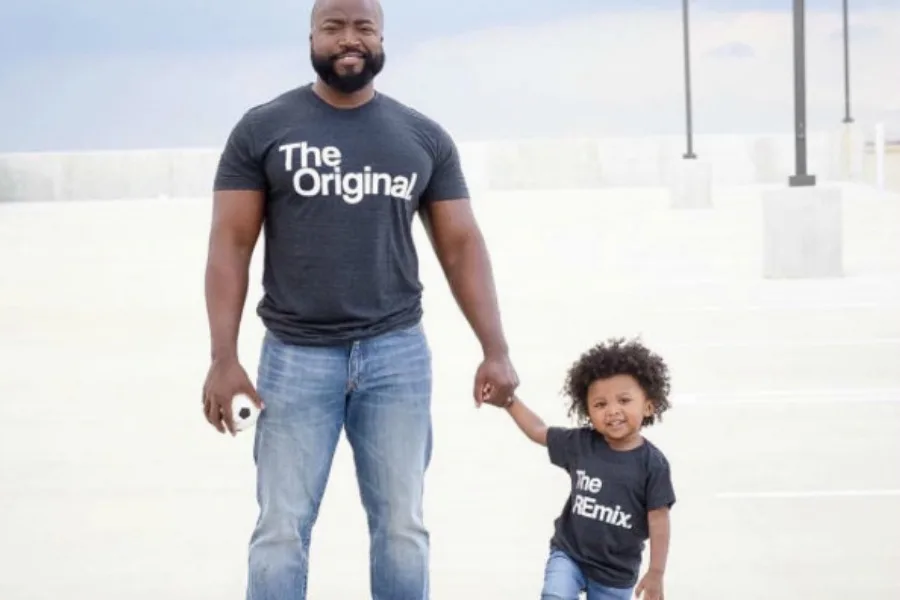 The best daddy and me tees for Father's Day: Original/Remix tees from KaAns on Etsy