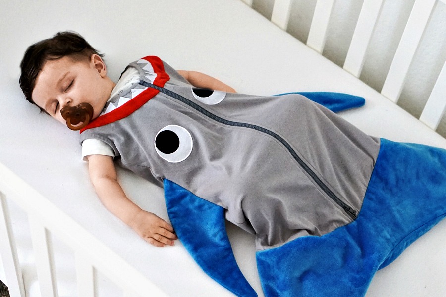 These brand new shark and mermaid baby sleep sacks make the coolest baby shower gift of the year.
