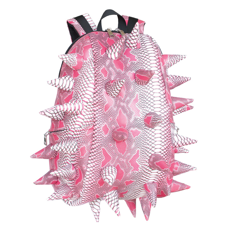Madpax Spiketus Rex Backpack in Extinct Pink: Cool preschool and kindergarten backpacks for back to school 2018