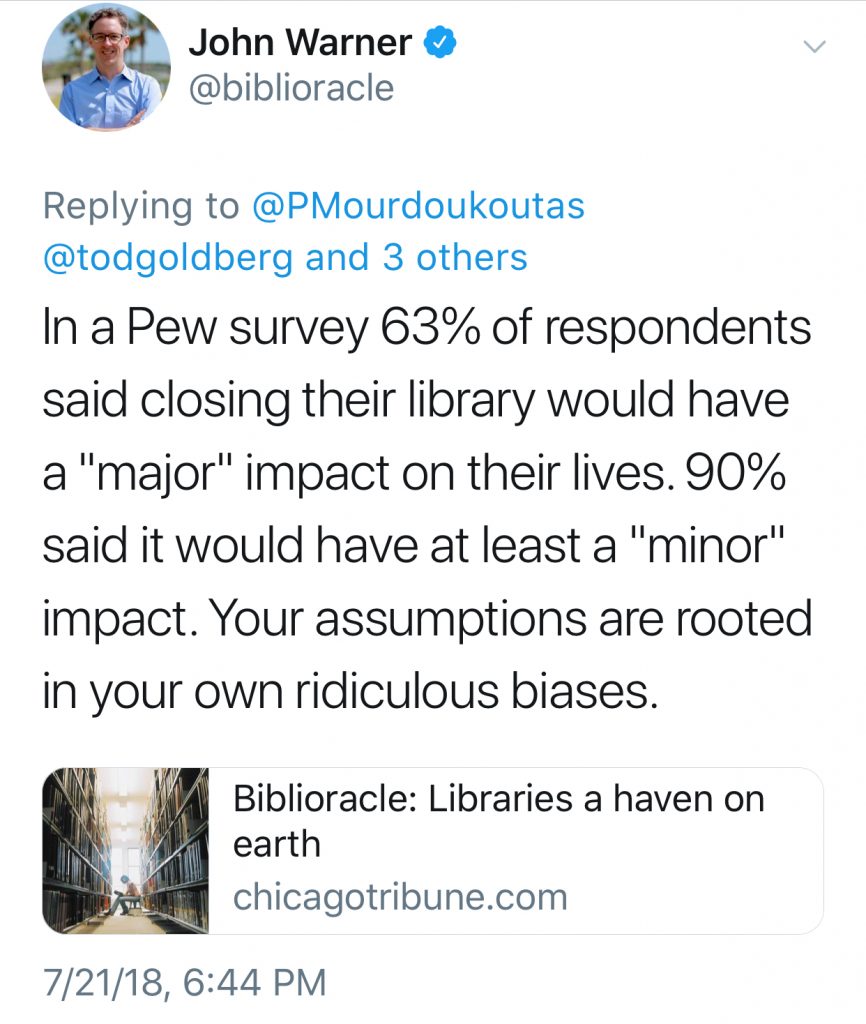 Reasons to support libraries and not convert them all into for-profit bookstores, via biblioracle on Twitter | coolmompicks.com