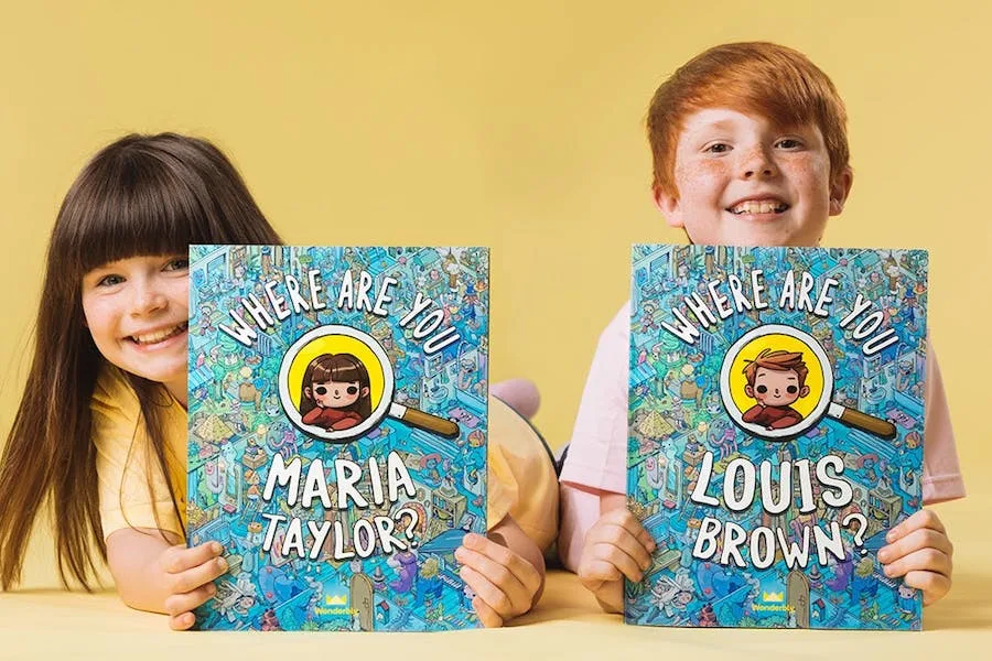 Kids can find themselves in these cool custom seek-and-find books.