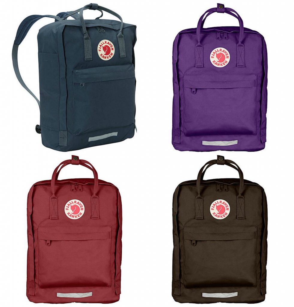 Cool backpacks for tweens and teens: Fjallraven Kanken backpacks are classic, durable, and last forever